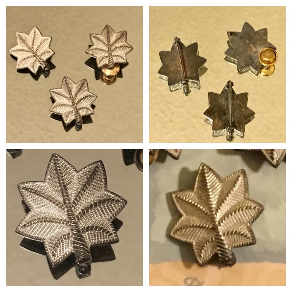 Antique WWII Vintage Air Force Lt. Colonel Pins